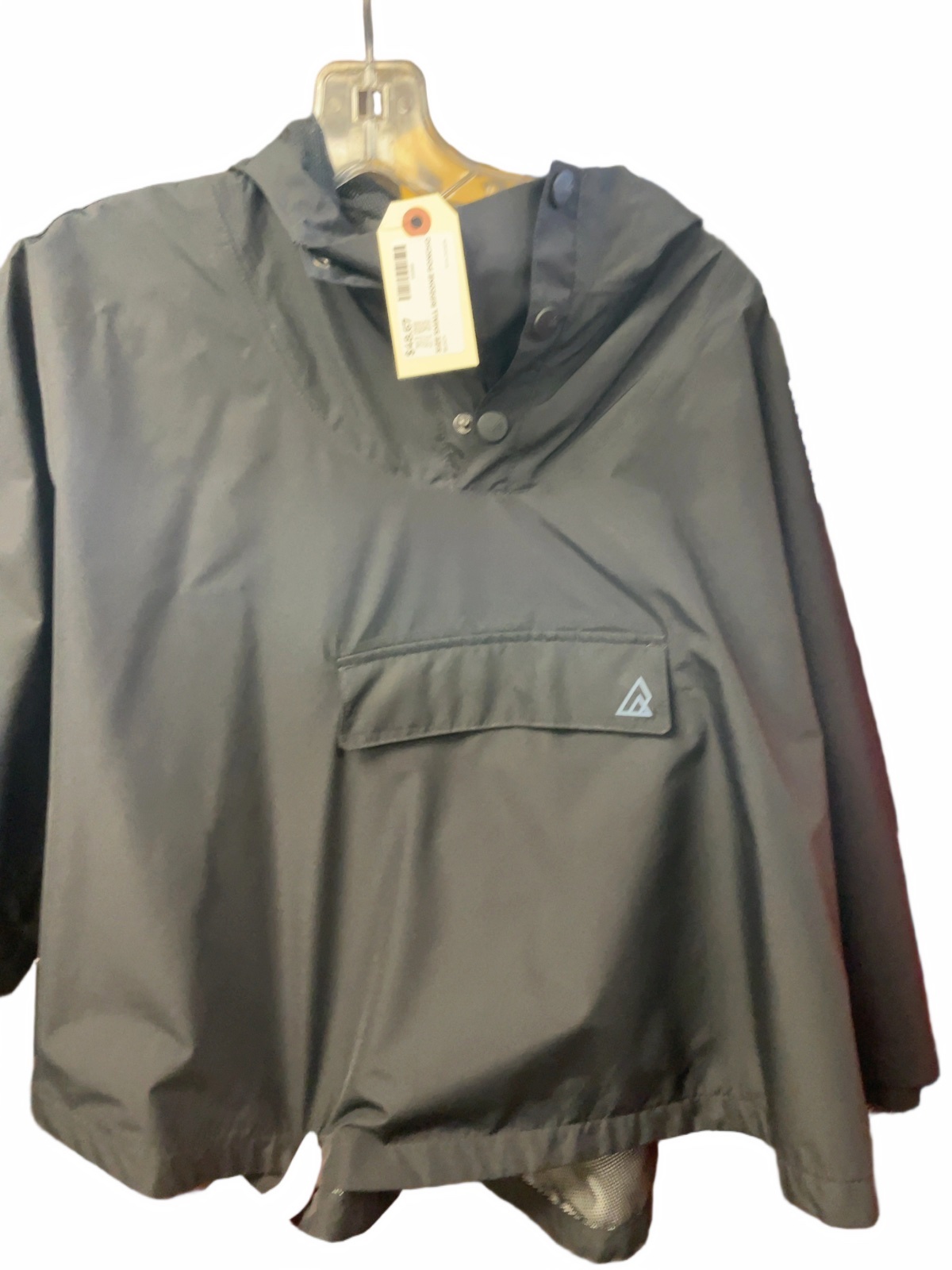 Ripzone Poncho Size Small Black Rain Jacket - image 1