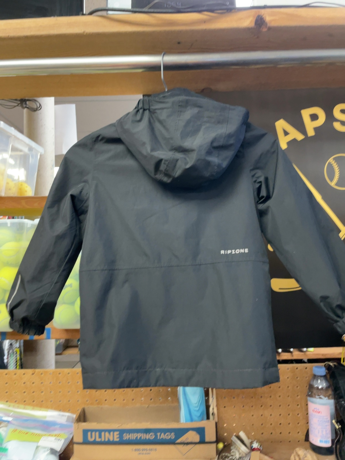 Ripzone Rain Jacket JR 8/10 Black