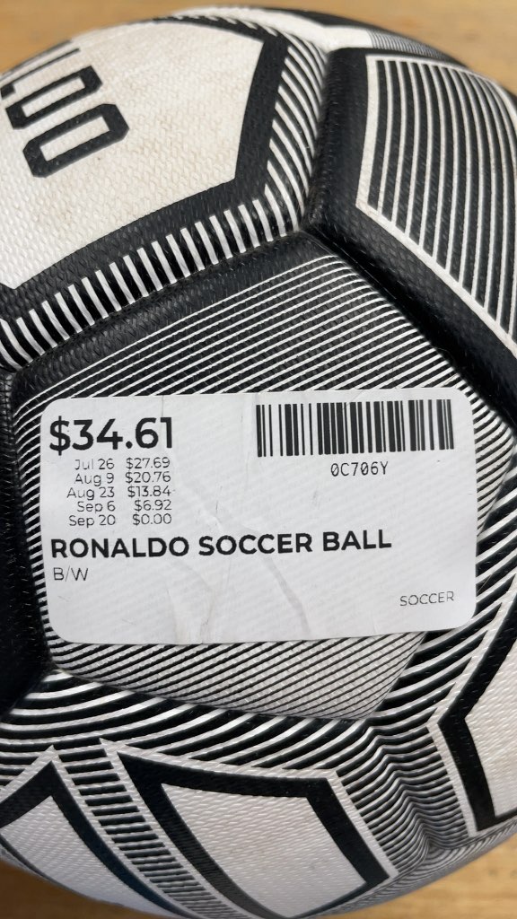 Ronaldo CR7 Soccer Ball