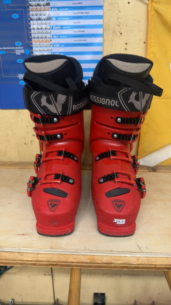 Rossignol Kids Alltrack Ski Boots Red Used Size 23.5