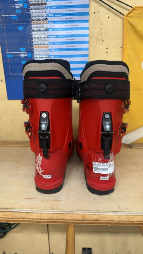 Rossignol Kids Alltrack Ski Boots Red Used Size 23.5