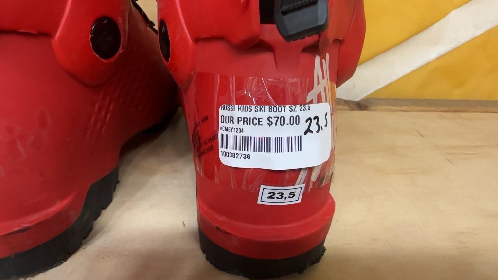 Rossignol Kids Alltrack Ski Boots Red Used Size 23.5