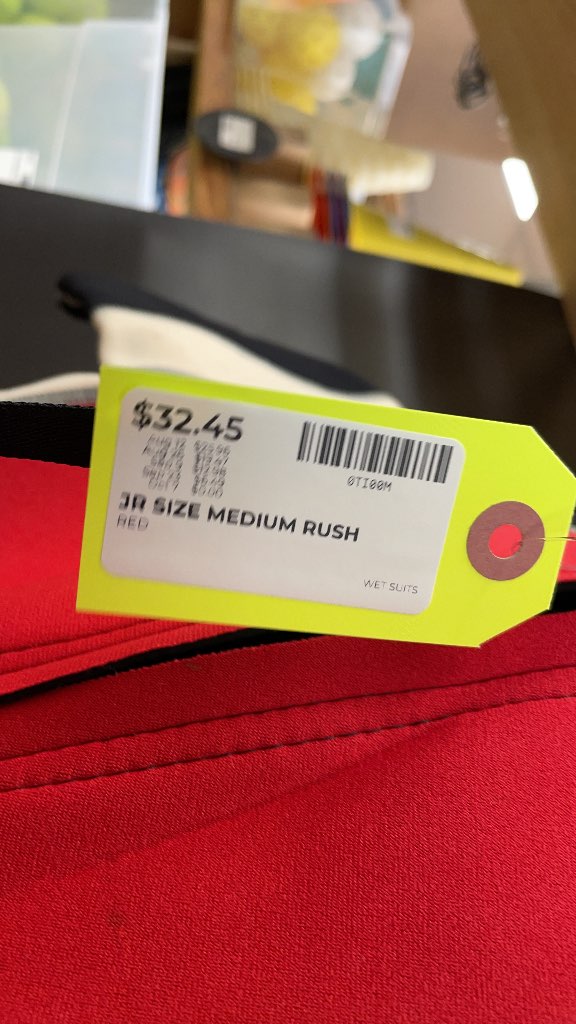 Rush Junior Medium Shorty Wetsuit - Red