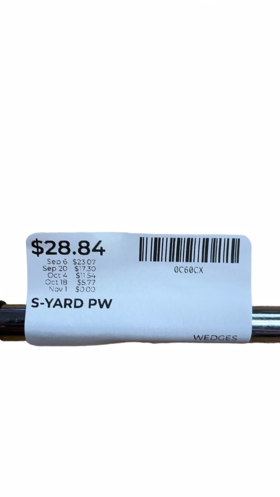 S-YARD Pitching Wedge Golf Club - image 1