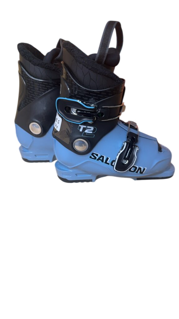 Salomon Kids Ski Boots T2 Blue/Black Used Size 18.5 - image 1