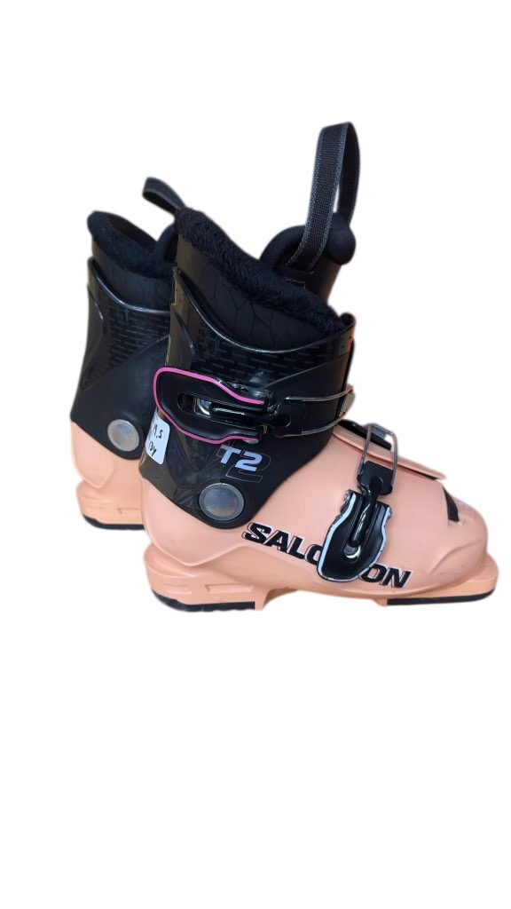 Salomon Kids Ski Boots T2 Peach/Black Good Condition Size 19.5 - image 1