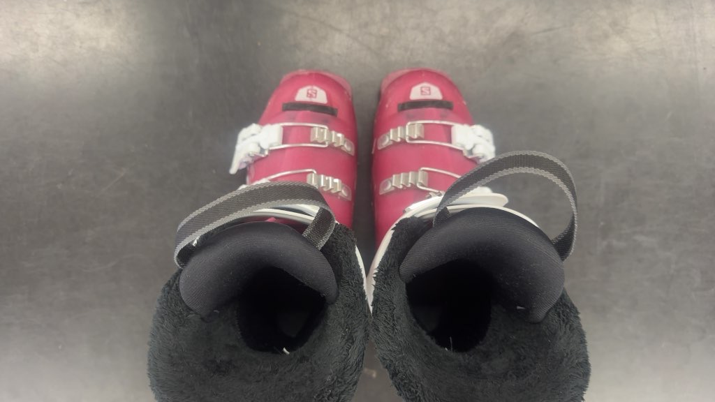 Salomon Ski Boots Pink/White Used Size 22.5