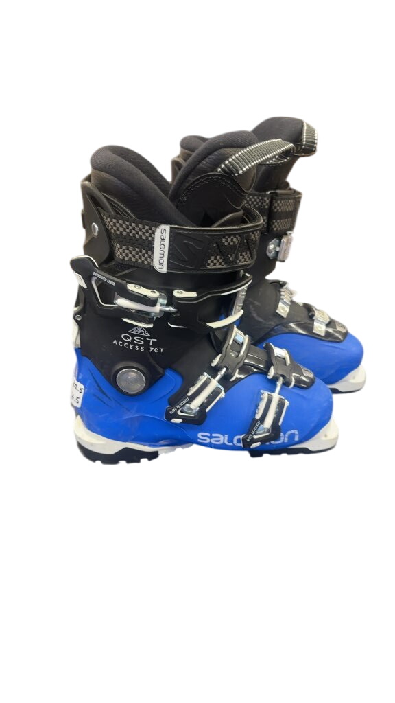 Salomon Ski Boots QST Access 70T Blue/Black Used Size 22.5 - image 1