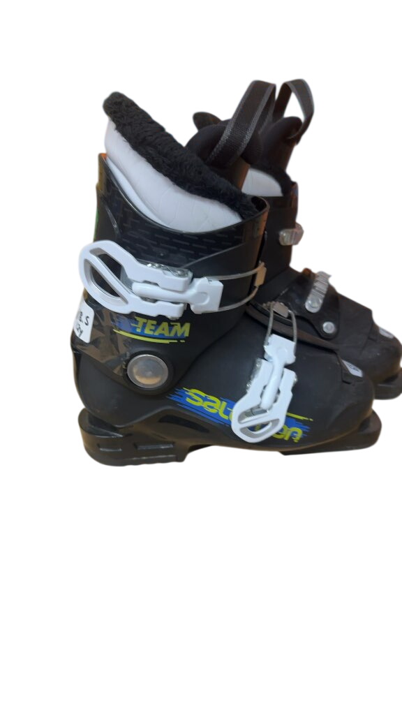 Salomon Team Kids Ski Boots Black Used Size 18.5 - image 1