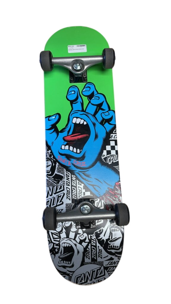 Santa Cruz Skateboard - Green/Blue Screaming Hand - image 1