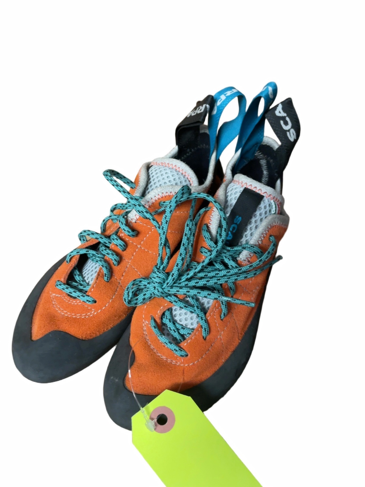 Scarpa Rock Climbing Shoes Size 4 2/3 Orange - image 1