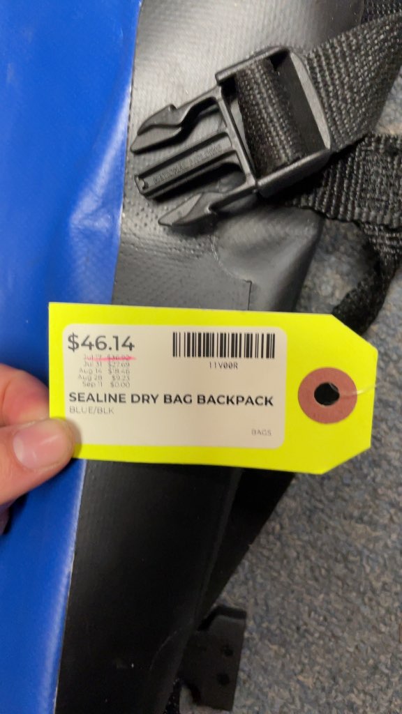 SealLine Pro Pack 115 Dry Bag Backpack - Blue/Black