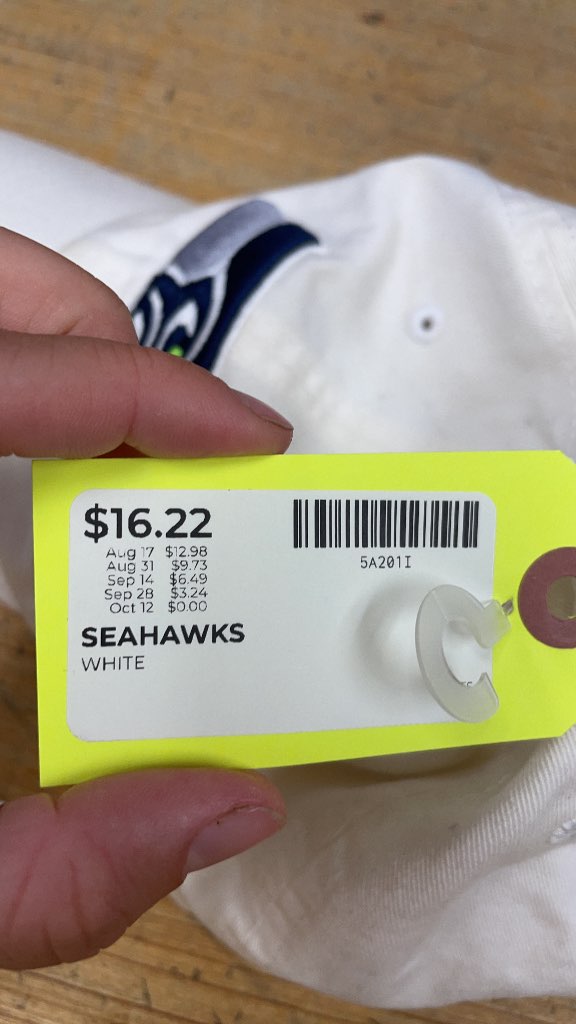 Seattle Seahawks White Baseball Cap