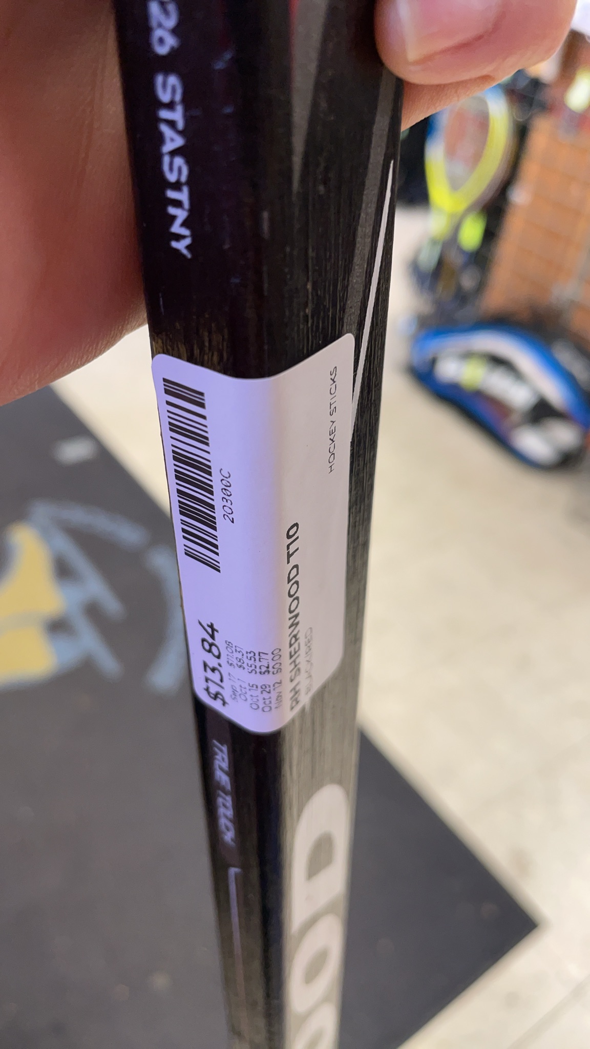 Sher-Wood T10 Junior PP26 Stastny RH Hockey Stick