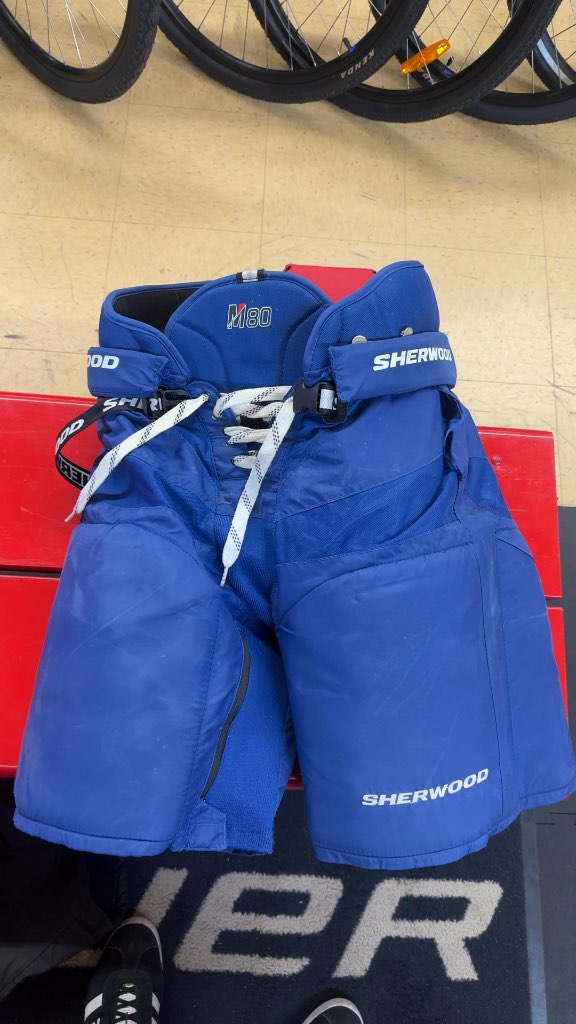 Sherwood Hockey Pants Rekker M80 Blue Used Senior Large