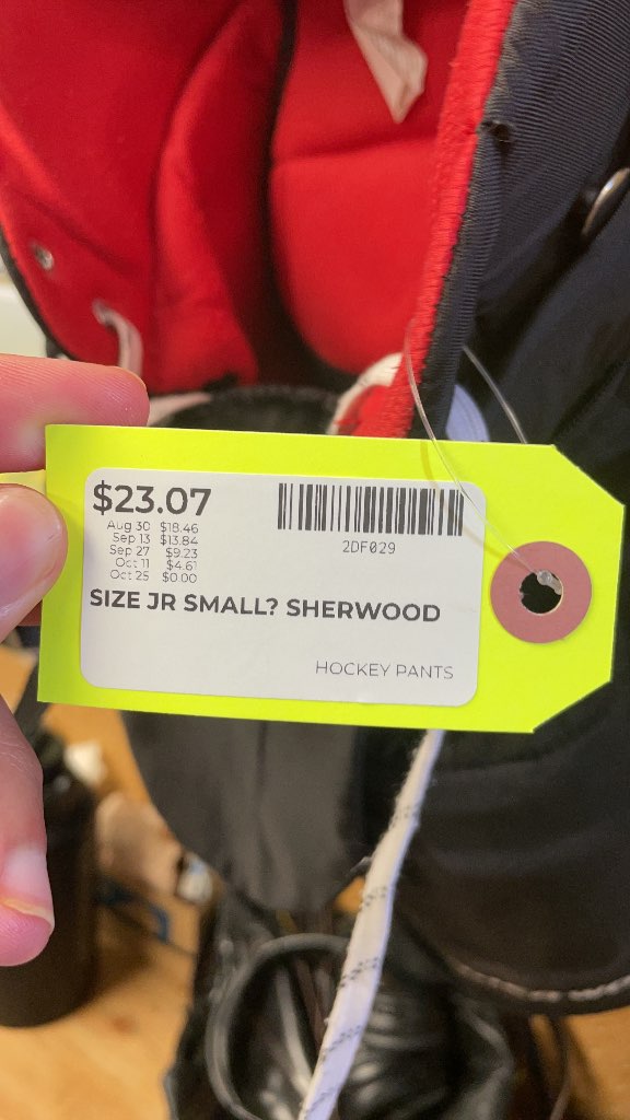 Sherwood Junior Small Hockey Pants