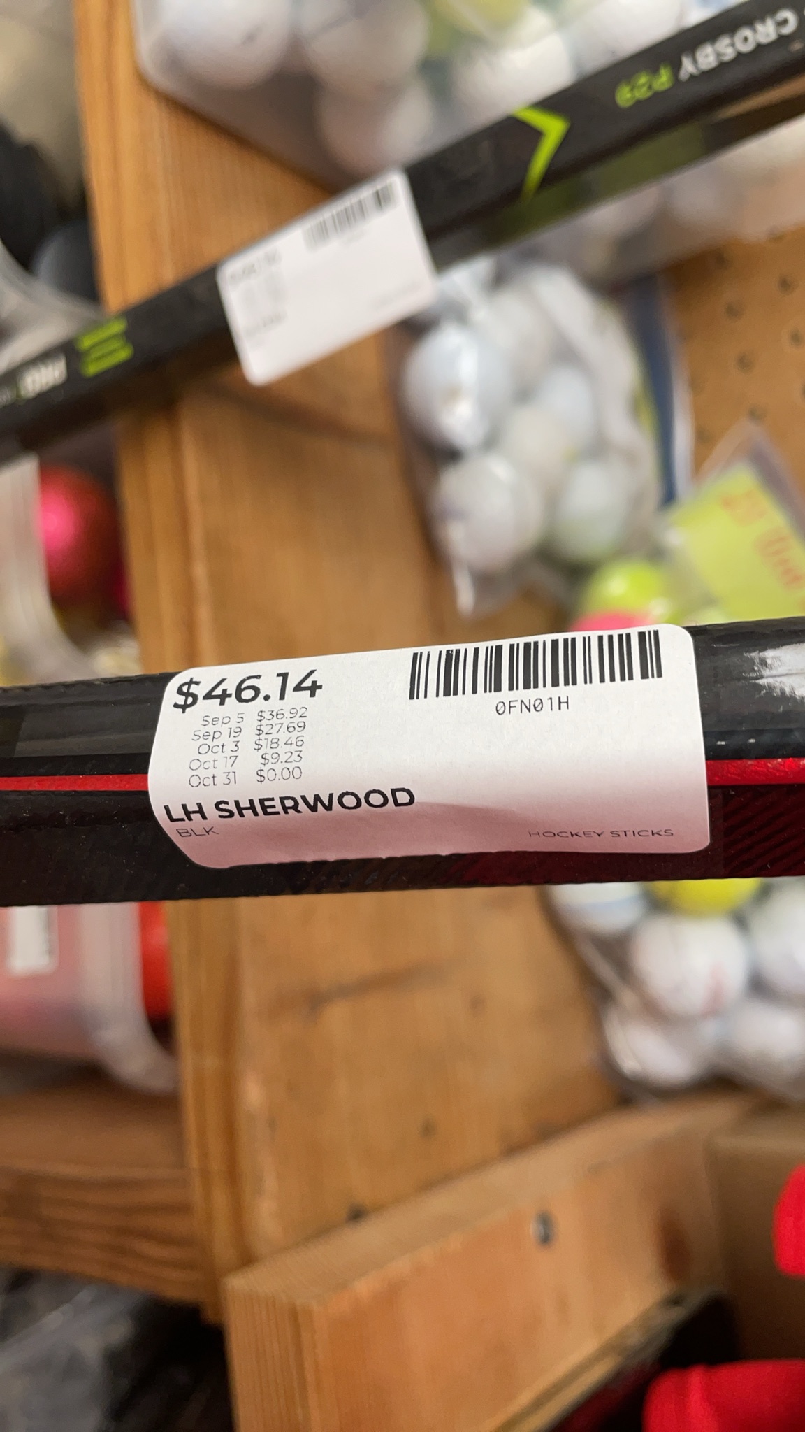 Sherwood Rekker M90 Senior LH Hockey Stick - 75 Flex