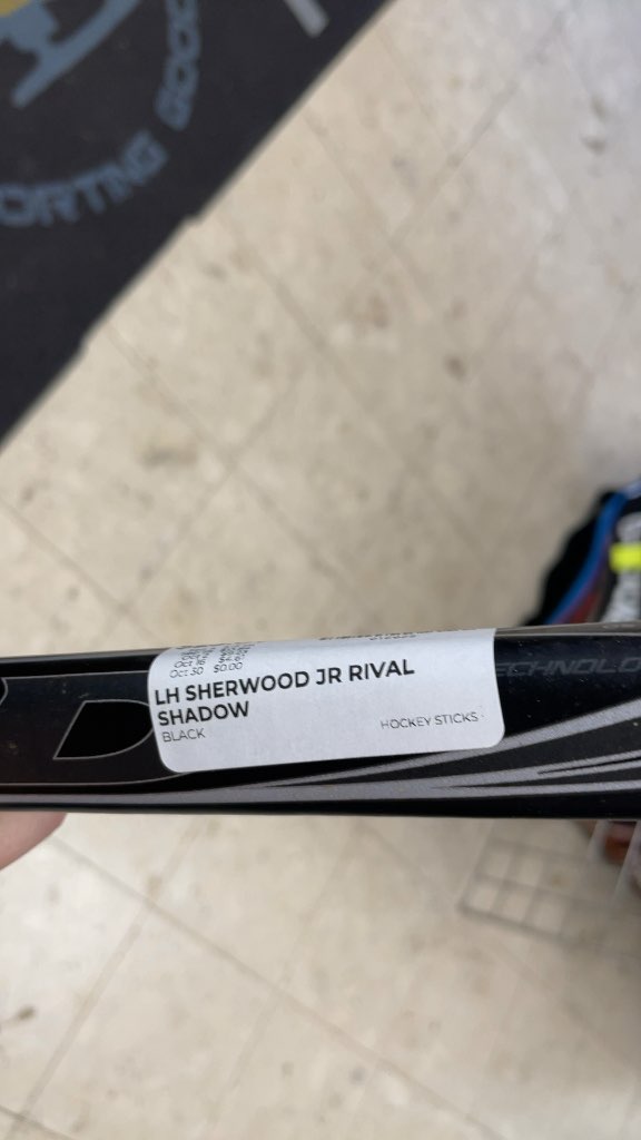 Sherwood Rival Shadow Junior Left-Handed Hockey Stick