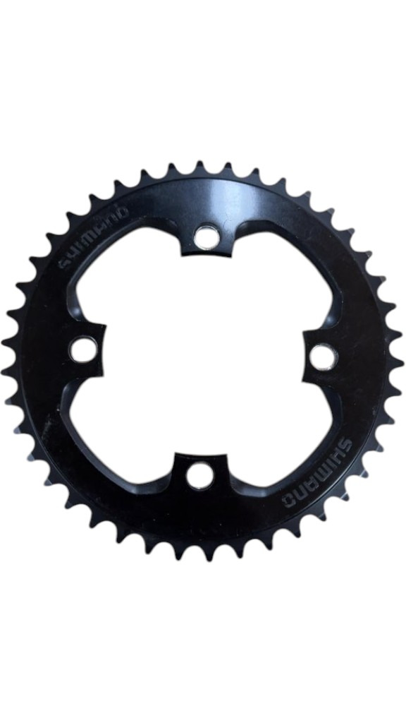 Shimano 42T 4-Bolt Bicycle Chainring Black Used - image 1