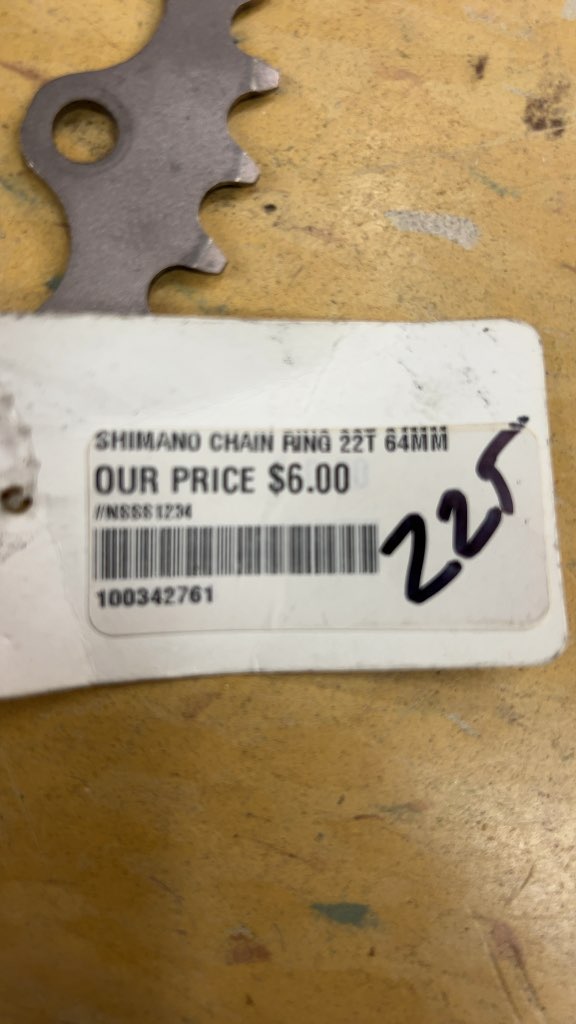 Shimano Chainring 22T 64mm BCD 9/10 Speed