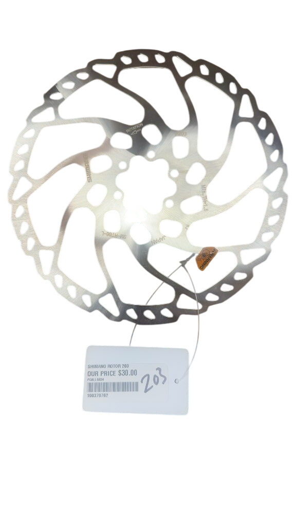 Shimano Disc Brake Rotor SM-RT66-L 6-Bolt Used 203mm - image 1