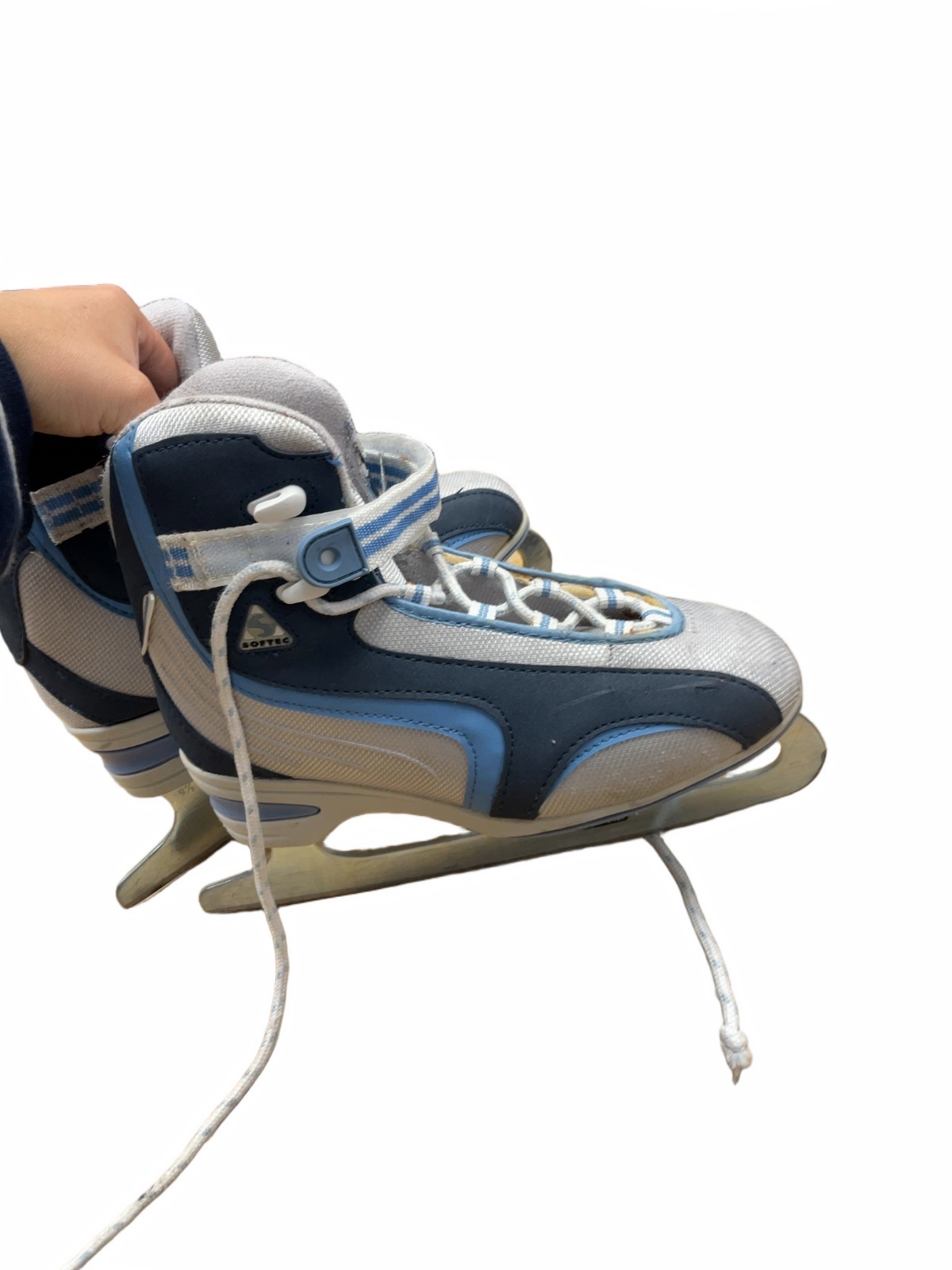 Softec Blue/Grey Ice Skates Size 6 - image 1
