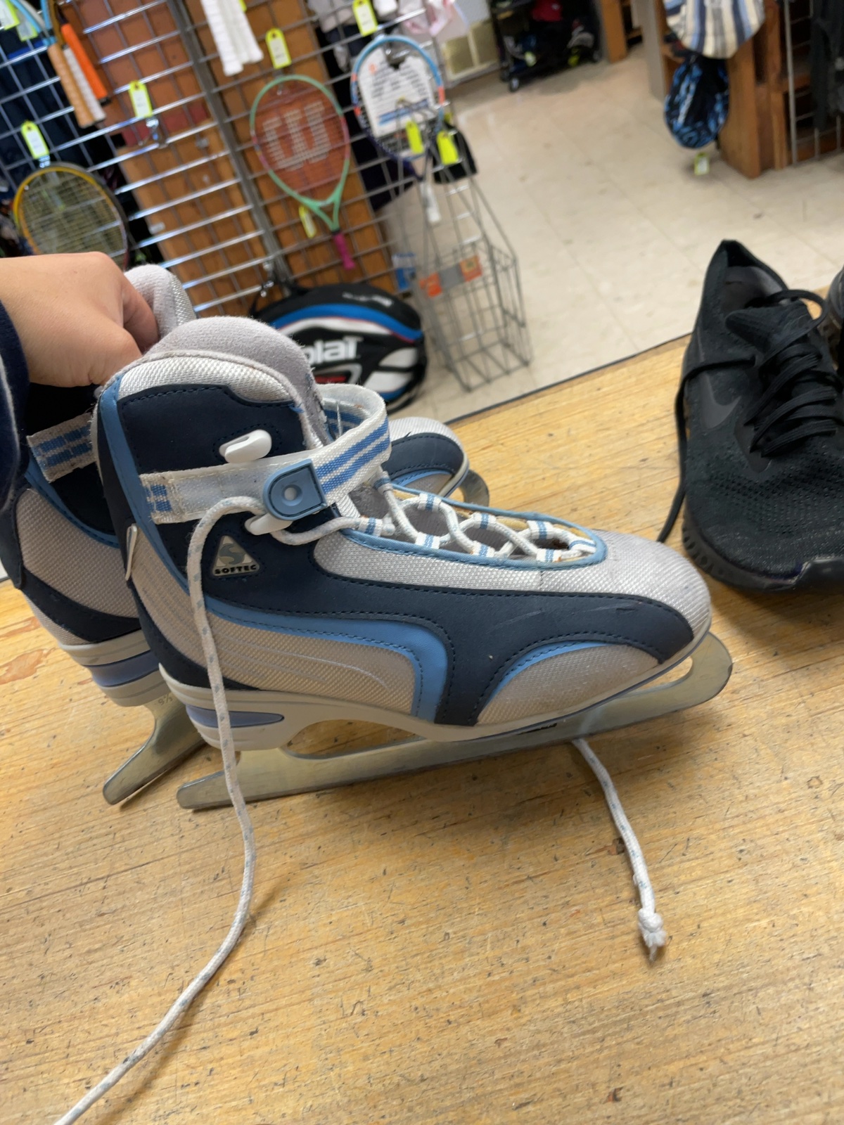Softec Blue/Grey Ice Skates Size 6