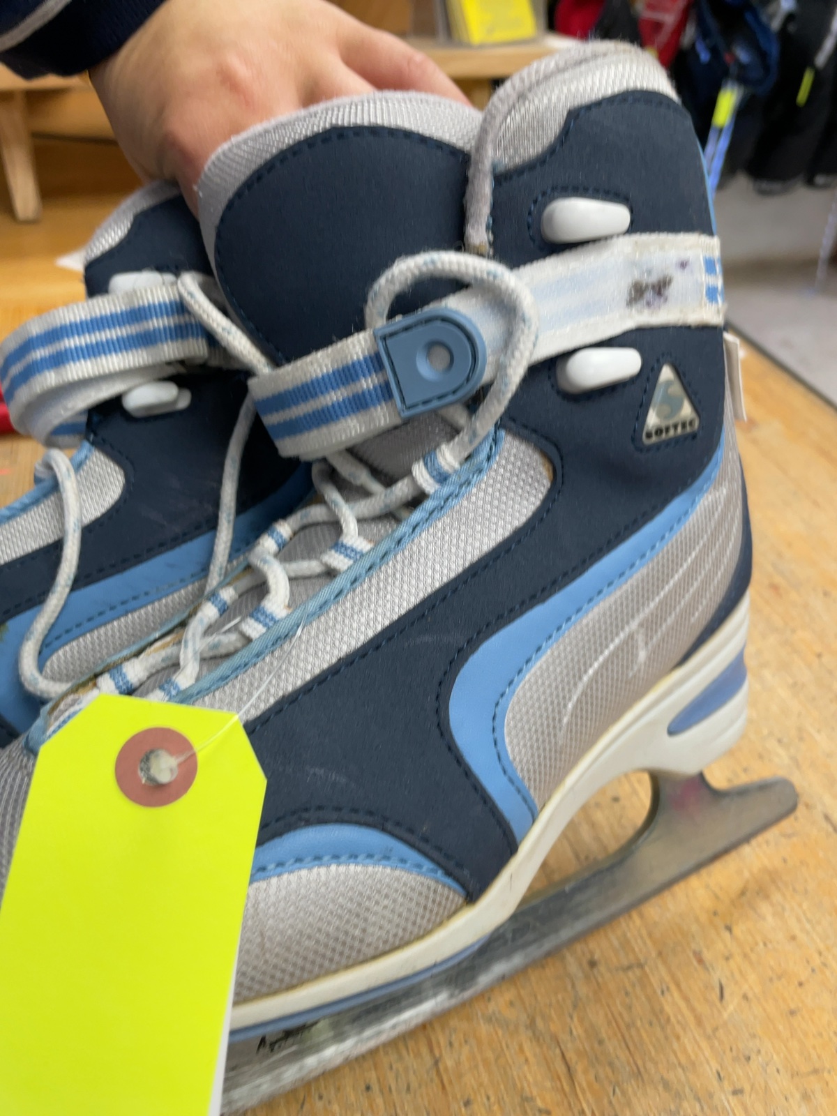 Softec Blue/Grey Ice Skates Size 6