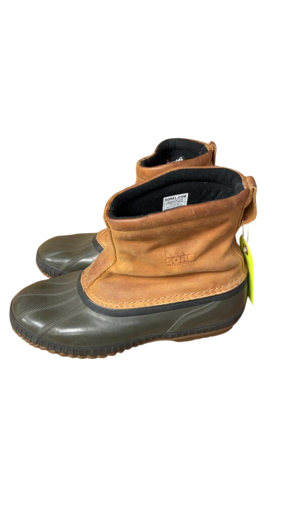 Sorel Brown Waterproof Rain Boots - Size 8 - image 1