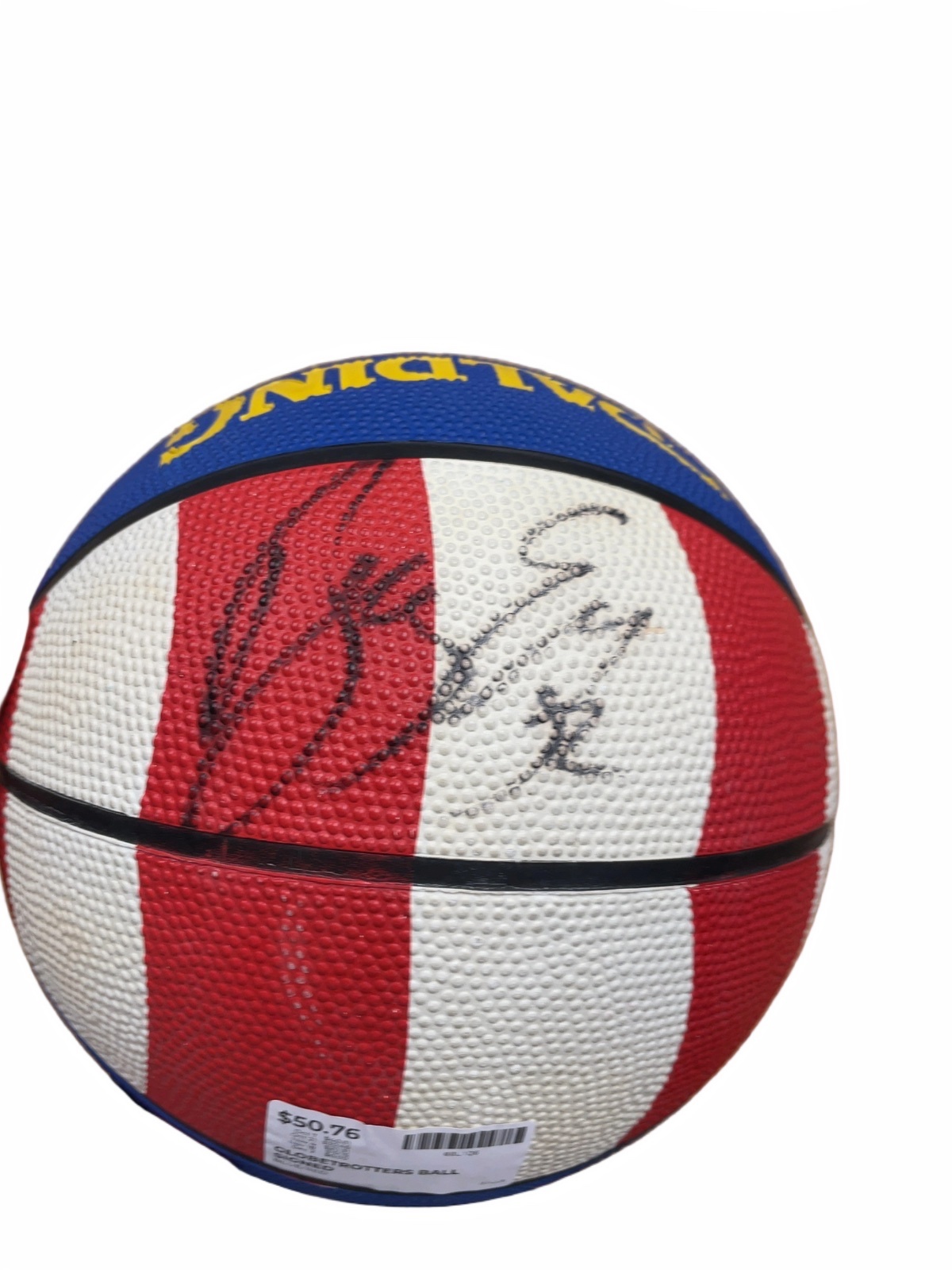 Spalding Harlem Globetrotters Signed Basketball - image 1
