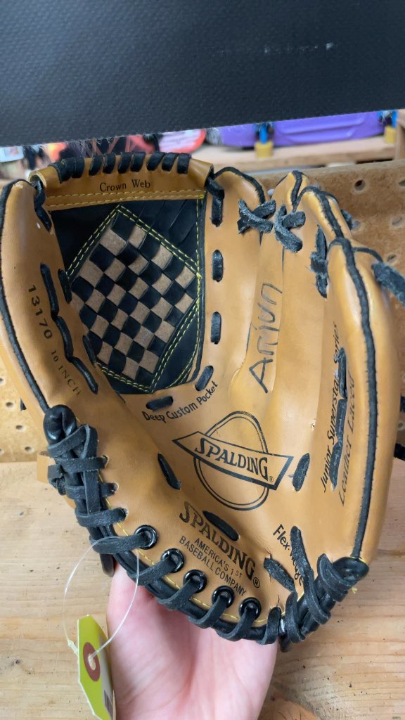 Spalding Junior Superstar Series 10" Left Hand Baseball Glove