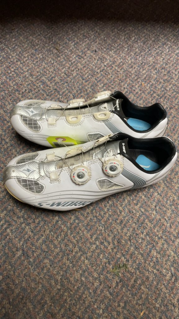 Specialized S-Works Cycling Shoes - White - Size 7.5