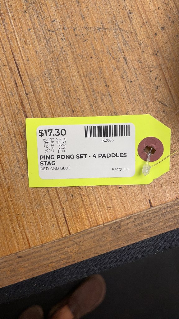 STAG Ping Pong Set - 4 Paddles