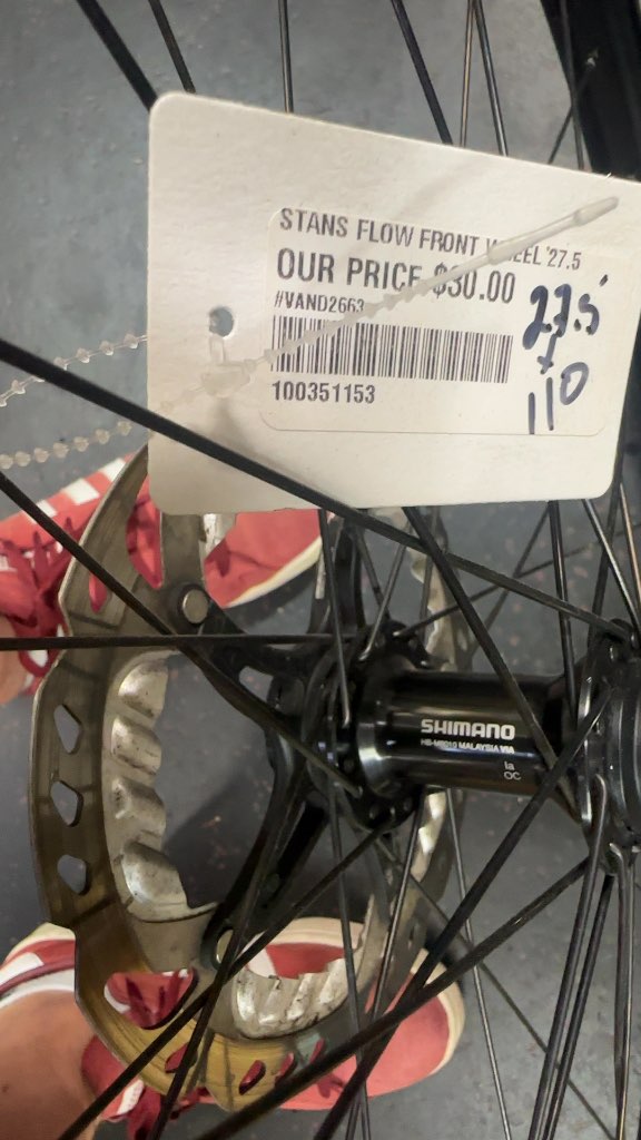 Stan's Flow 27.5" Front Wheel - Shimano HB-MT410 Hub
