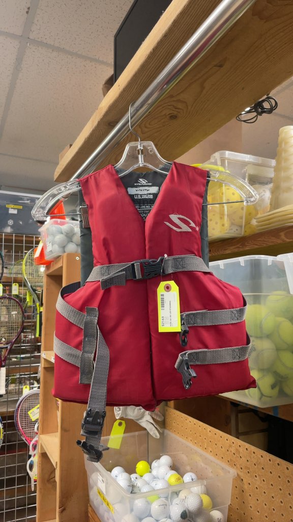 Stearns Youth Life Jacket (50-90 lbs) - Red
