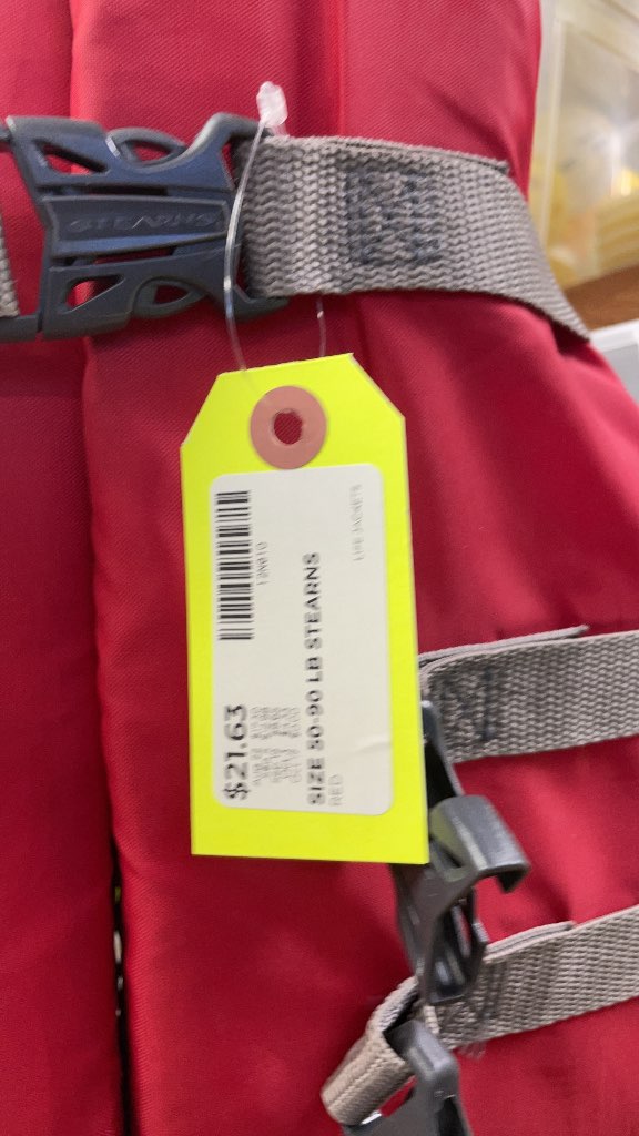 Stearns Youth Life Jacket (50-90 lbs) - Red
