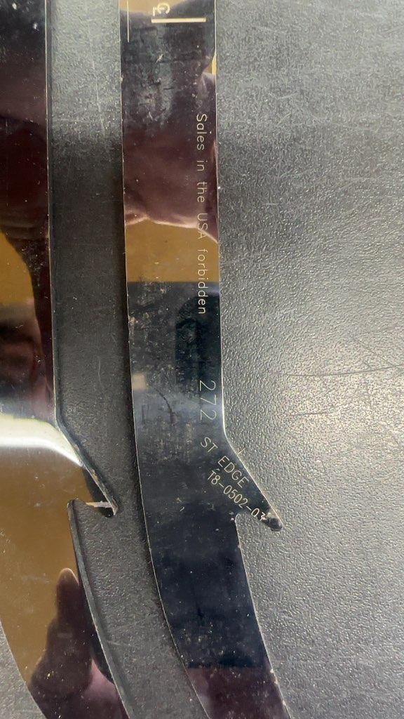 STEP Blacksteel Hockey Skate Runners ST Edge Used 272-lots of steel left on them