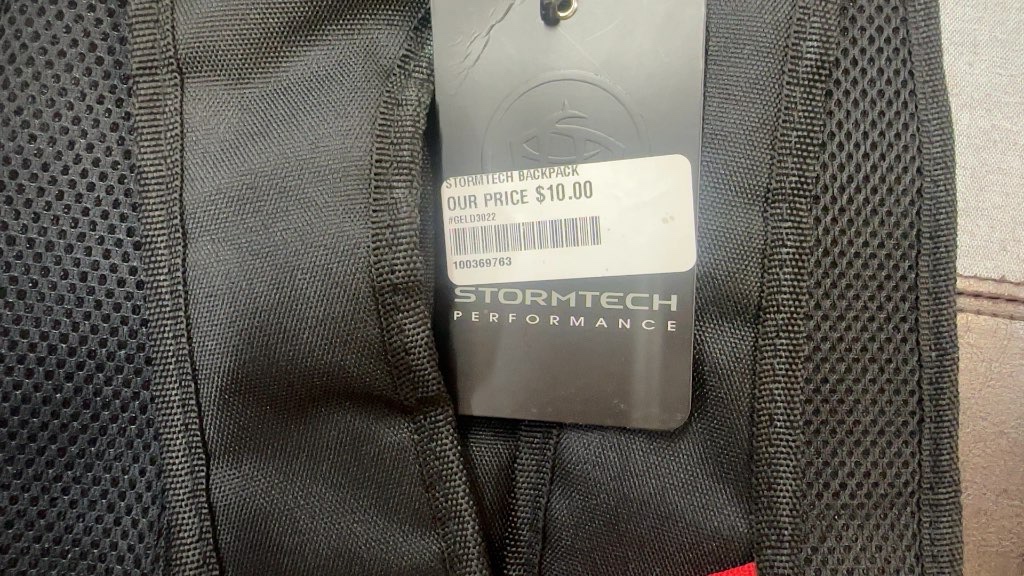 Stormtech Performance Daypack Backpack Black/Red New
