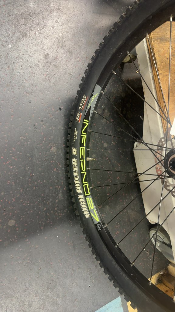SunRingle Inferno 27 27.5" Front Wheel with Maxxis High Roller II Tire