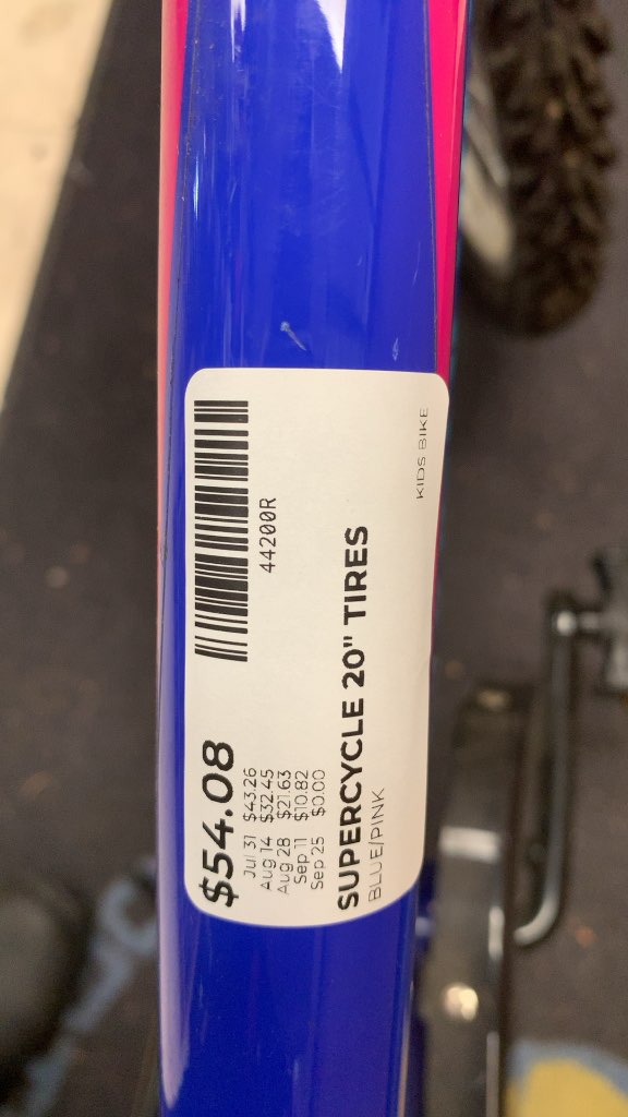 Supercycle 20" Kids Mountain Bike - Blue/Pink