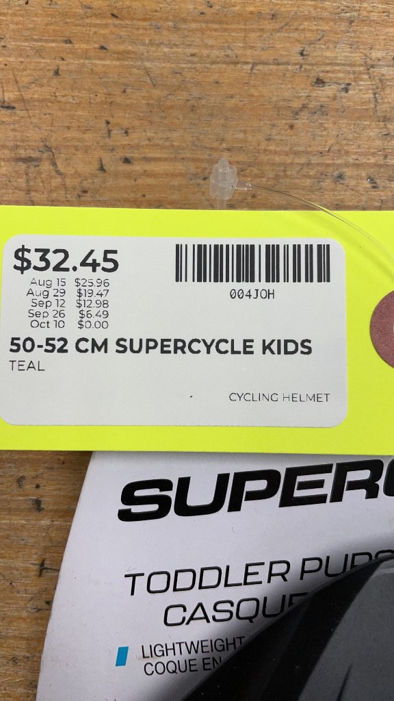 Supercycle Kids Toddler Pursuit Bike Helmet - Teal (50-52 cm)