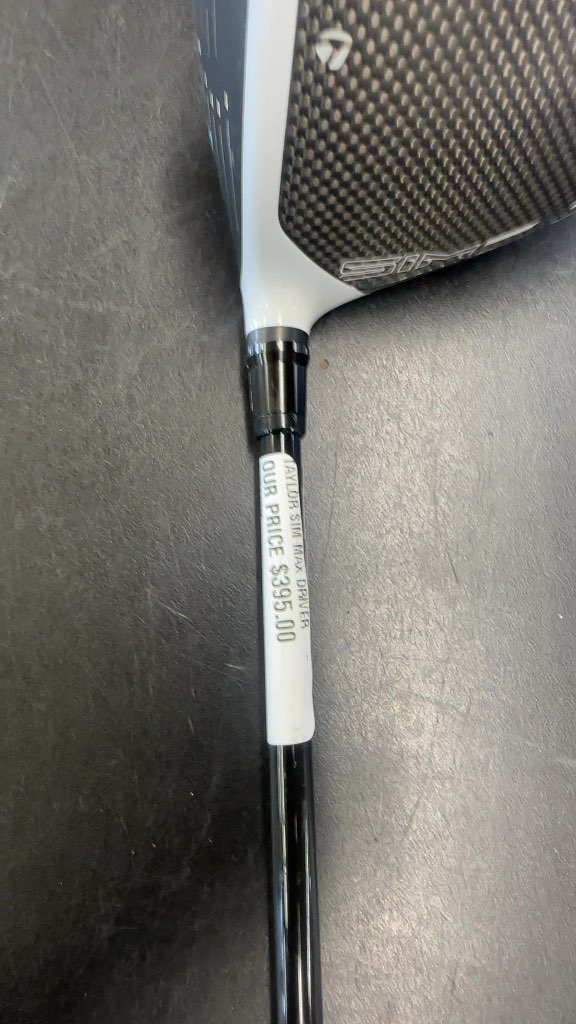 TaylorMade Golf Driver SIM MAX 10.5° Used