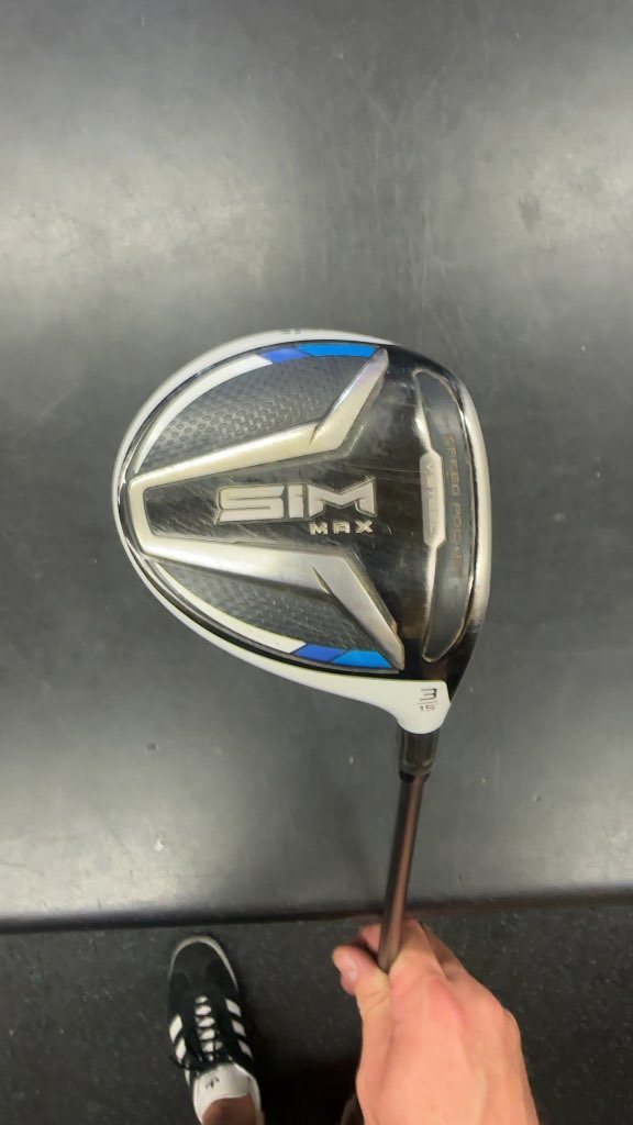 TaylorMade SIM MAX 3 Wood Fairway Wood Used 15 Degree