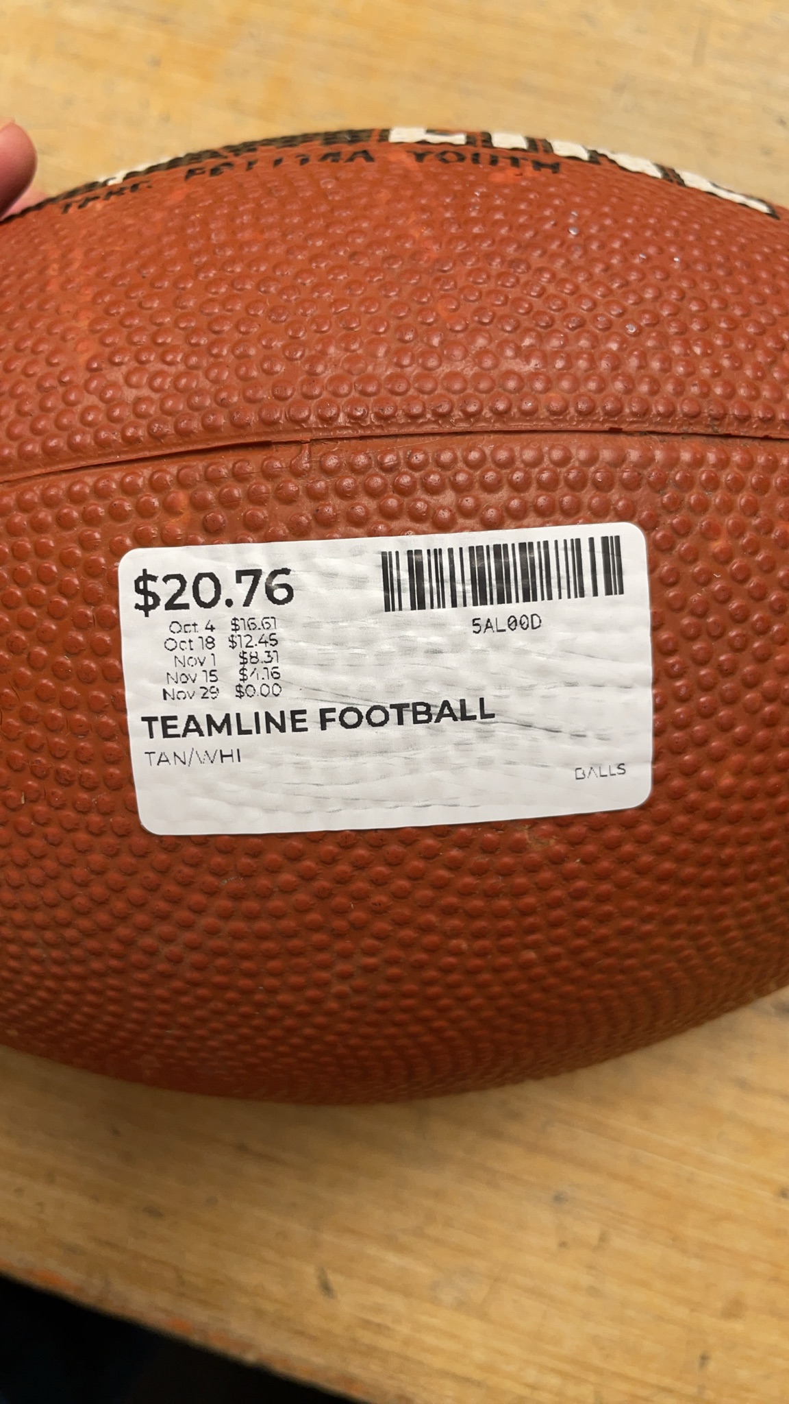 Teamline TFRC F2114A Youth Football