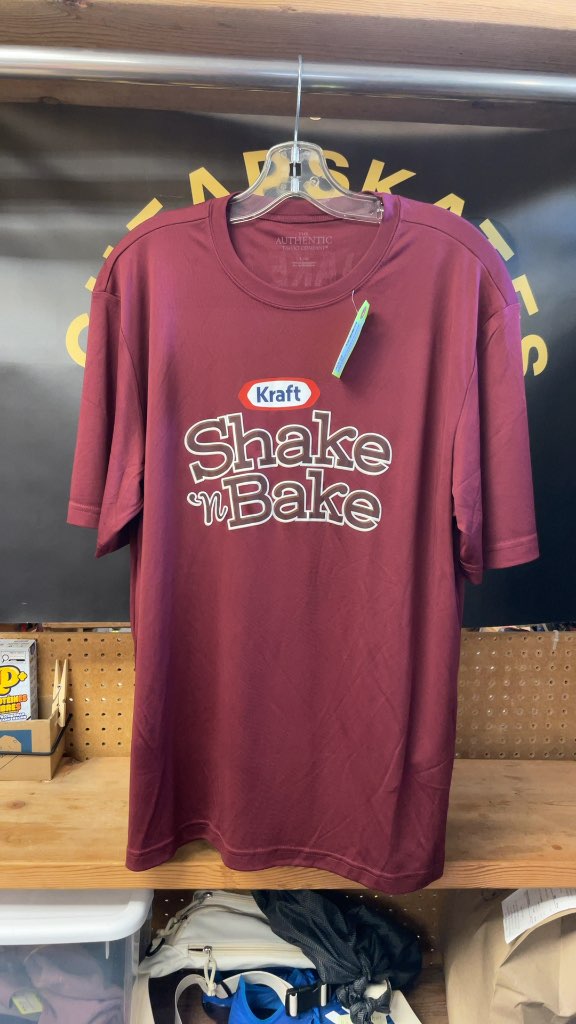 The Authentic Company Shake N Bakers Burgundy Shirt - Size Large