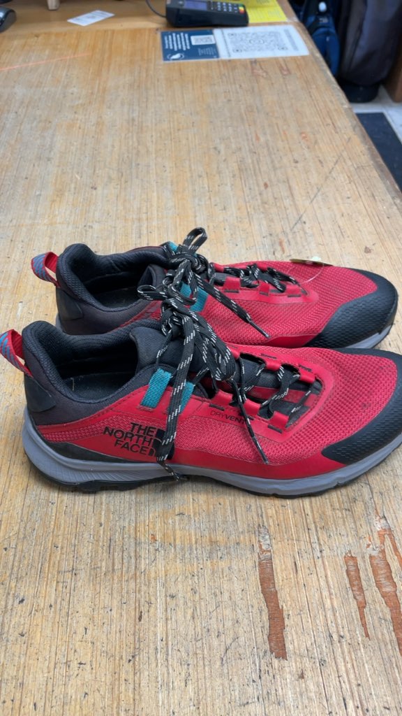 The North Face DryVent Hiking Shoes - Red - Size 10