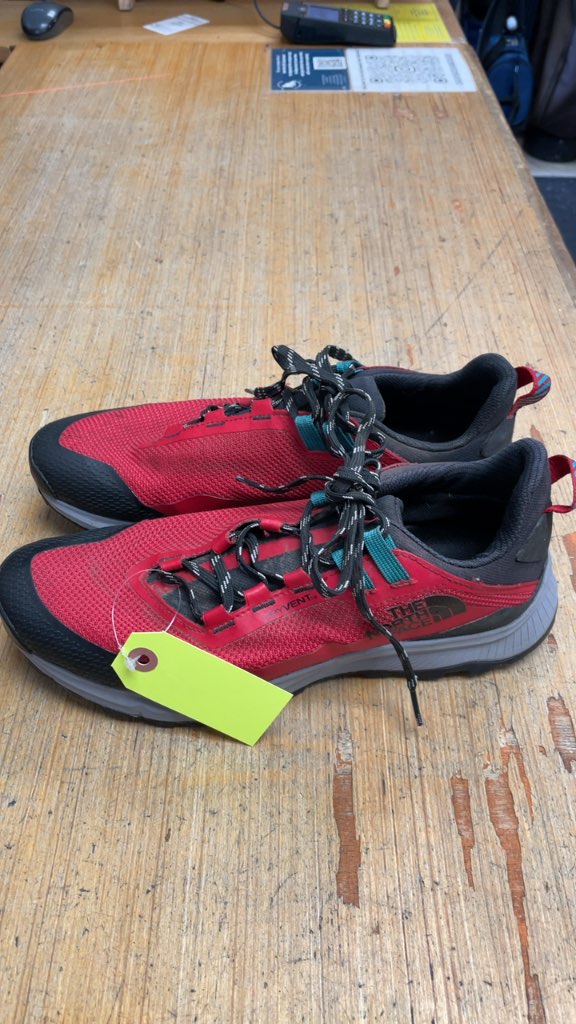 The North Face DryVent Hiking Shoes - Red - Size 10
