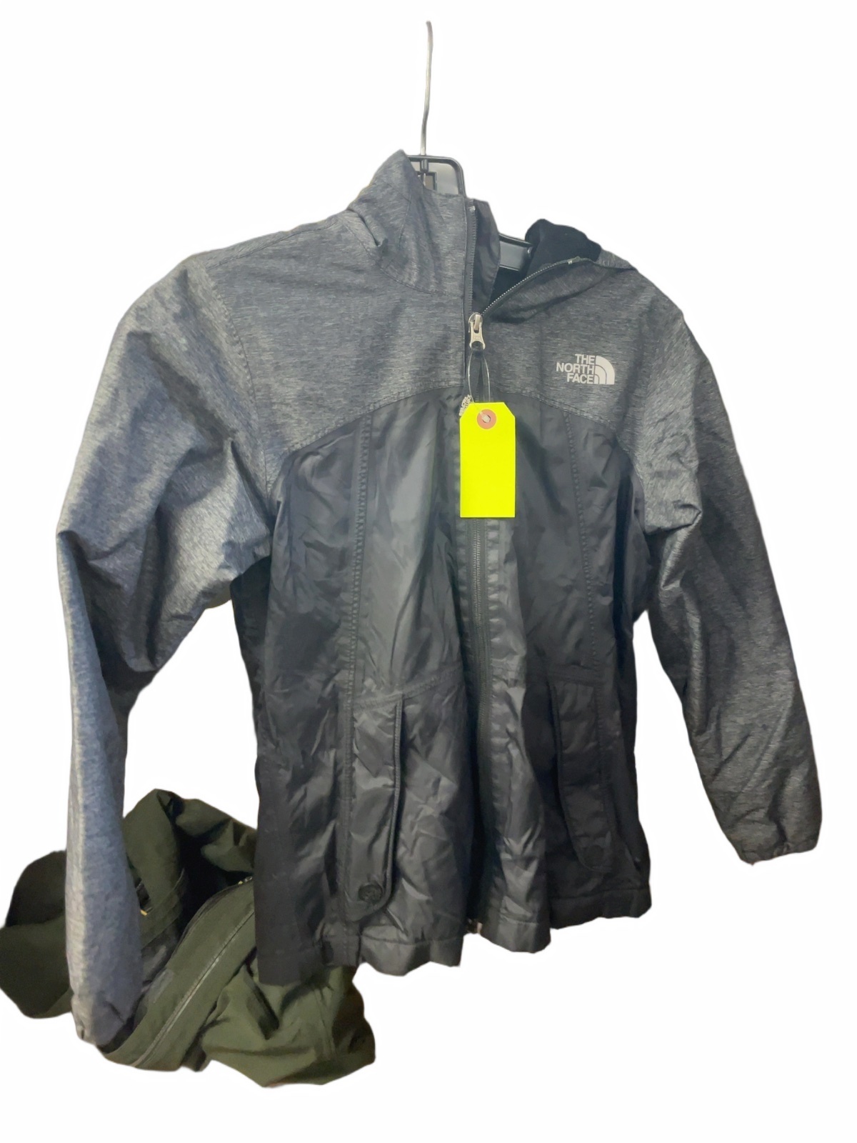 The North Face DryVent Rain Jacket Girl's M (10/12) Black/Grey - image 1