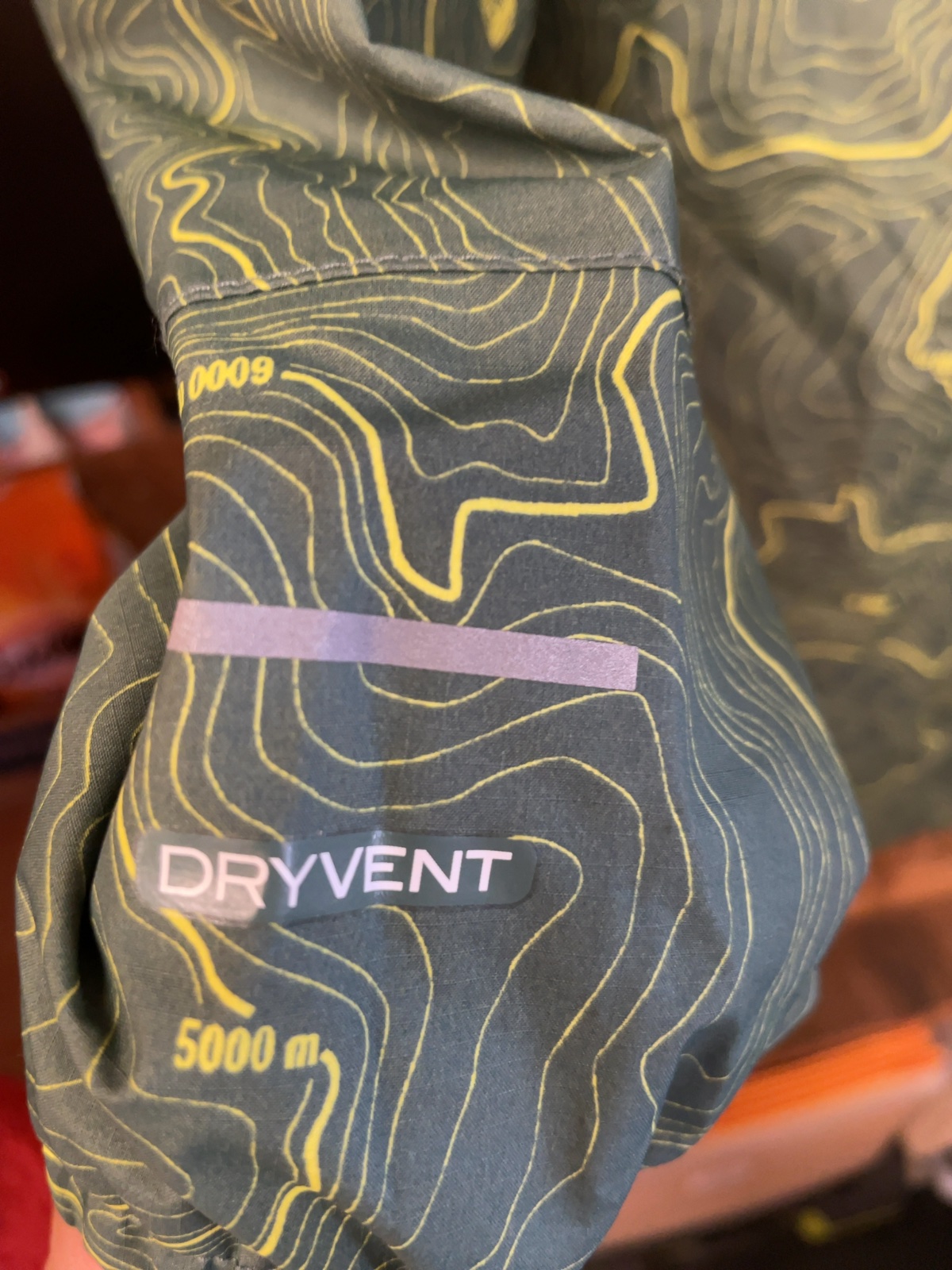 The North Face DryVent Size 12 Green Topo Rain Jacket