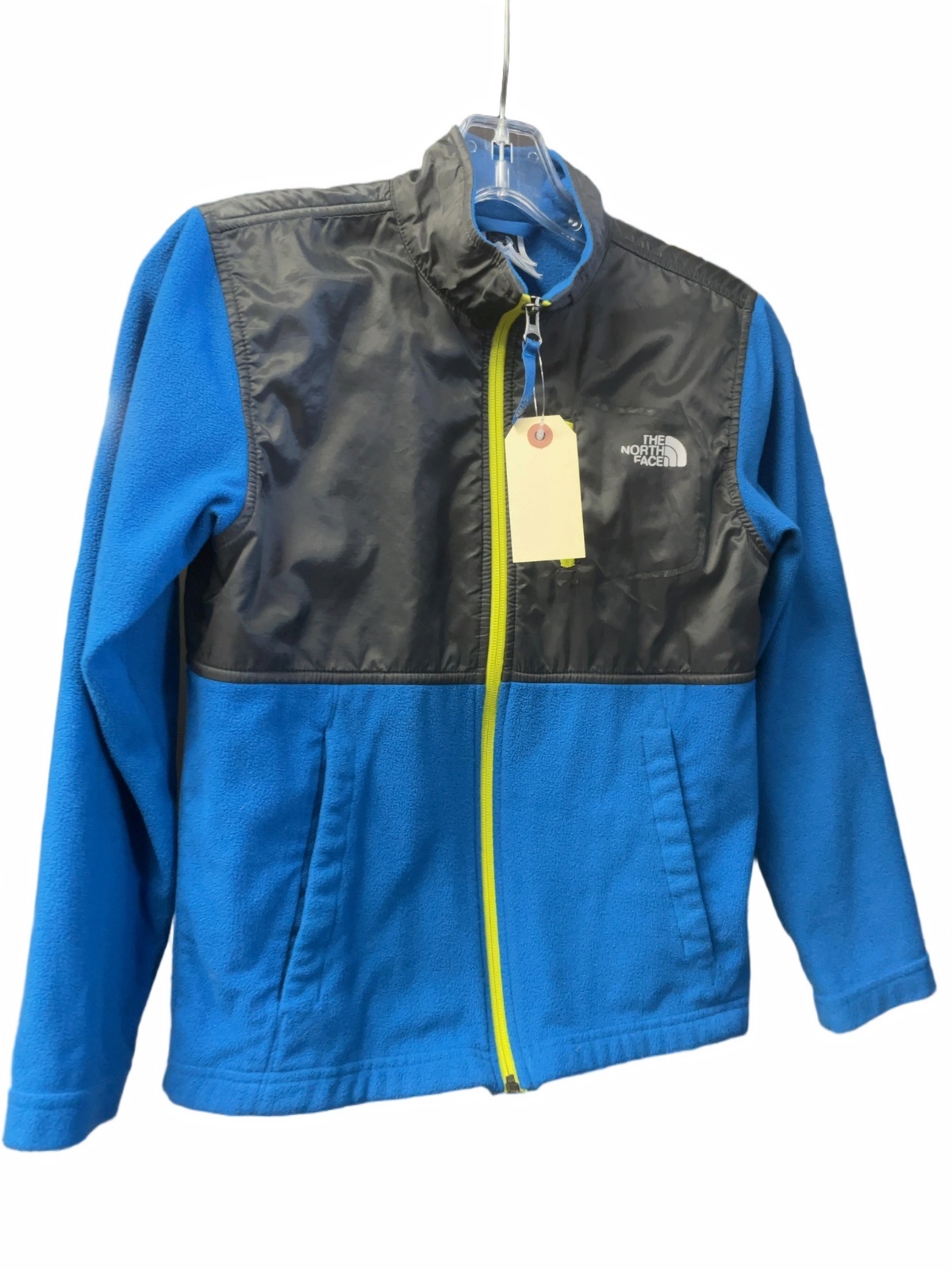 The North Face Fleece Jacket Size 10/12 Blue/Grey - image 1